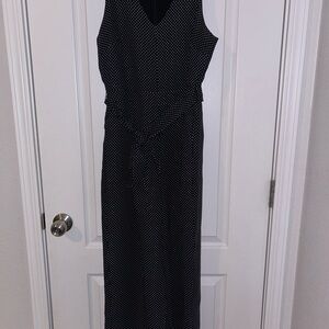 Black and White Polka Dot banana republic romper